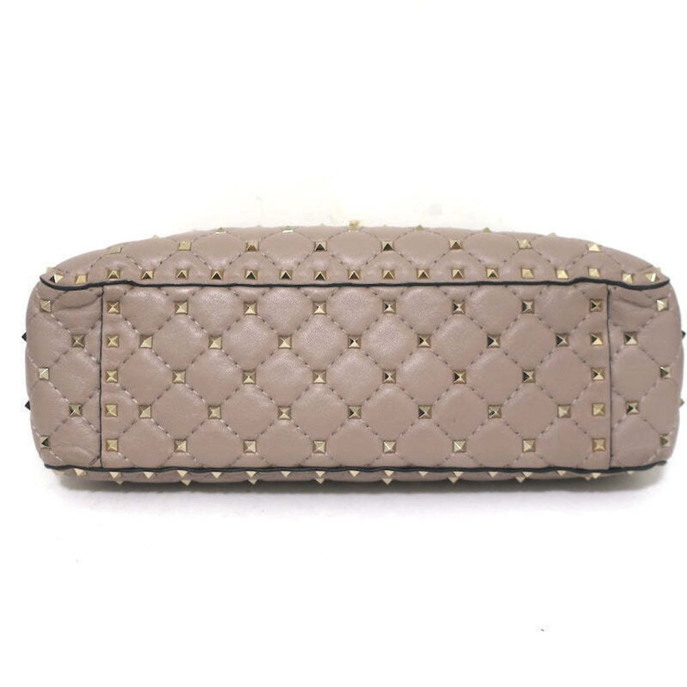 Valentino Large Rockstud Spike Chain Strap Bag Poudre Leather - Picture 7 of 11